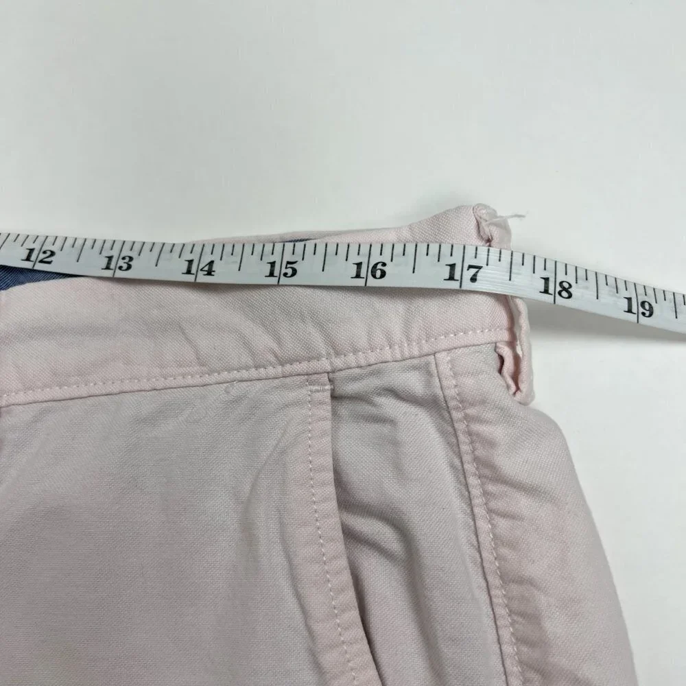 J. Crew Club Shorts Men's Size 35 Pink Flat Front Bermudas